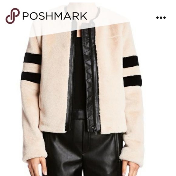 BNWT Bailey 44 Sullivan jacket. This furry soft jacket in abeautiful ivory black - Picture 3 of 5